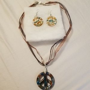 Earrings and necklace set